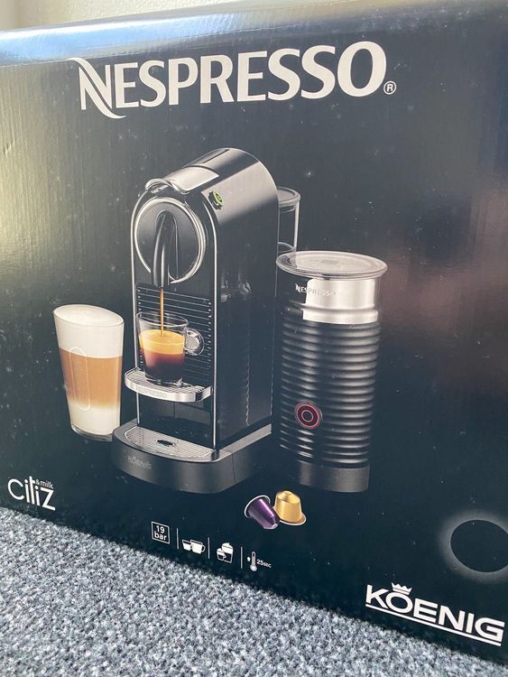 Nespresso Koenig CitiZ \u0026 Milk Black 