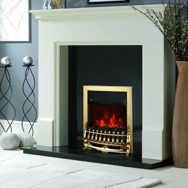 Elektrokamin Kaminofen 1000/2000W Gold | Kaufen auf Ricardo