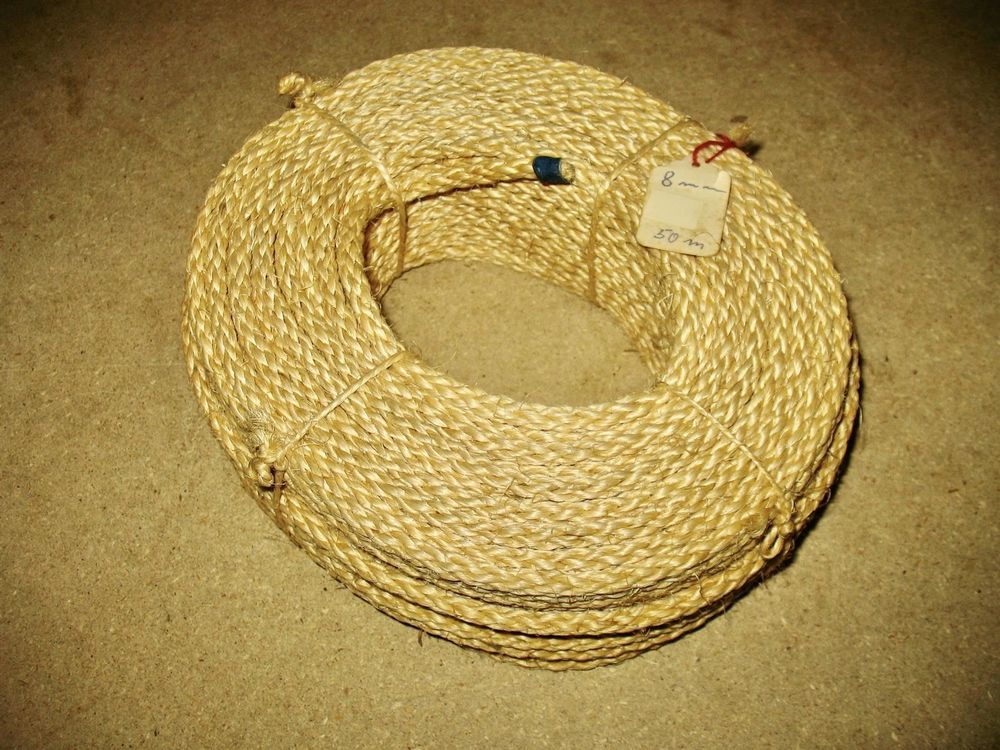 Sisal-Seil 6mm Naturfaser - 100 Meter Für Katzenkratzbäume