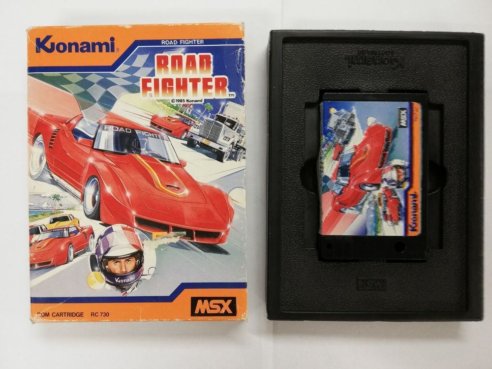 Konami Road Fighter - Game cartridge for MSX Computer Konami Road Fighter - Game cartridge for MSX Computer