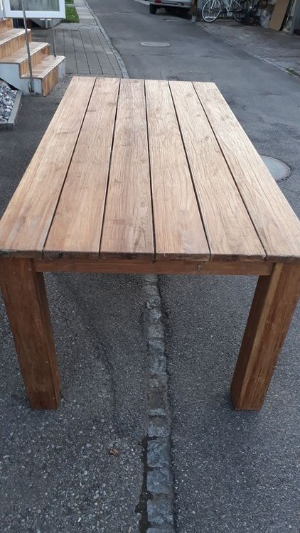 Teakholztisch mit Bänken | Kaufen auf Ricardo