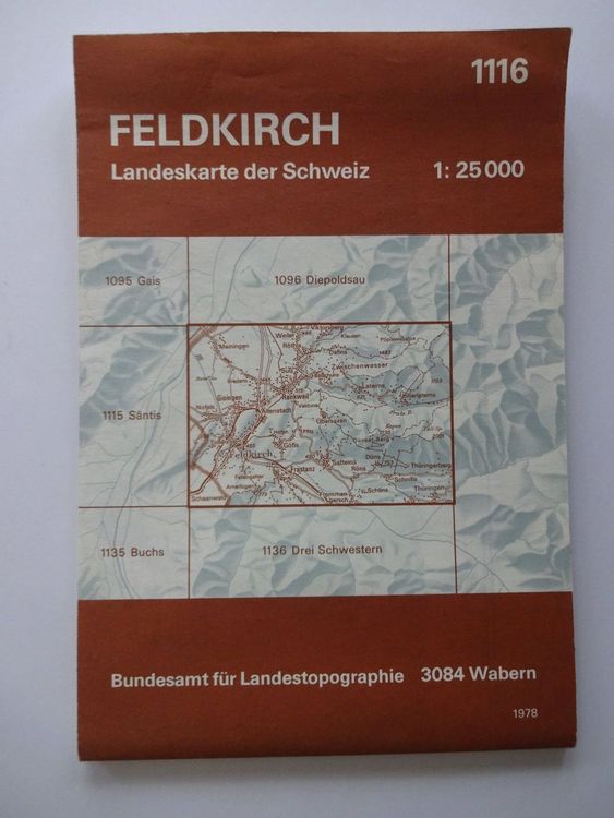 Landkarte Feldkirch 1:25'000 | Kaufen Auf Ricardo