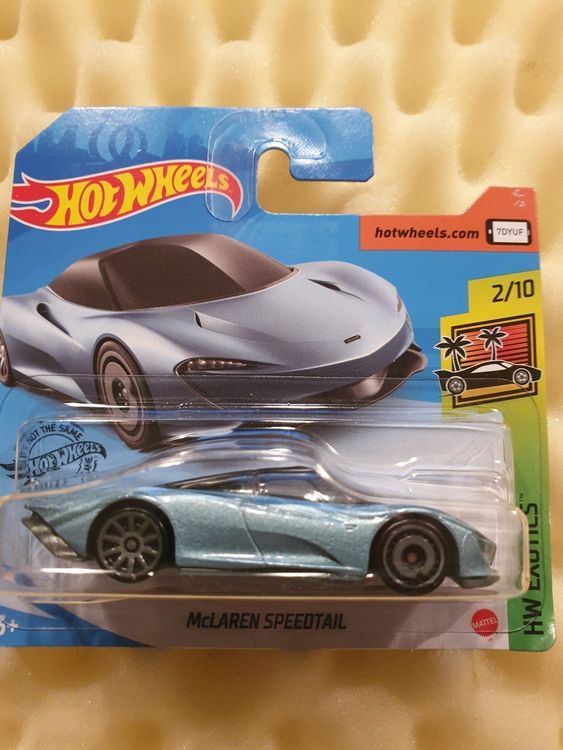 Hot Wheels 2020 McLaren Speedtail HW Exotics Blue 227/250 Long Card by Mattel