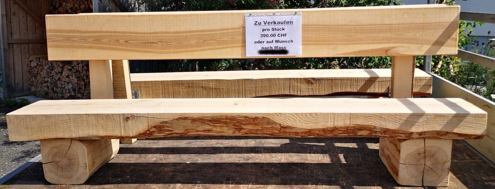 Holzbank Massiv Esche | Kaufen auf Ricardo