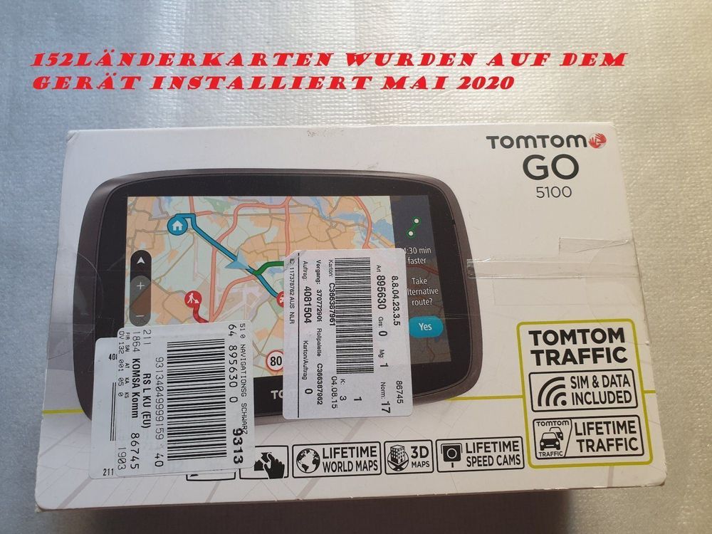 TomTom GO 5100 WORLD mit SIMkarte,ab 1 Acheter sur Ricardo