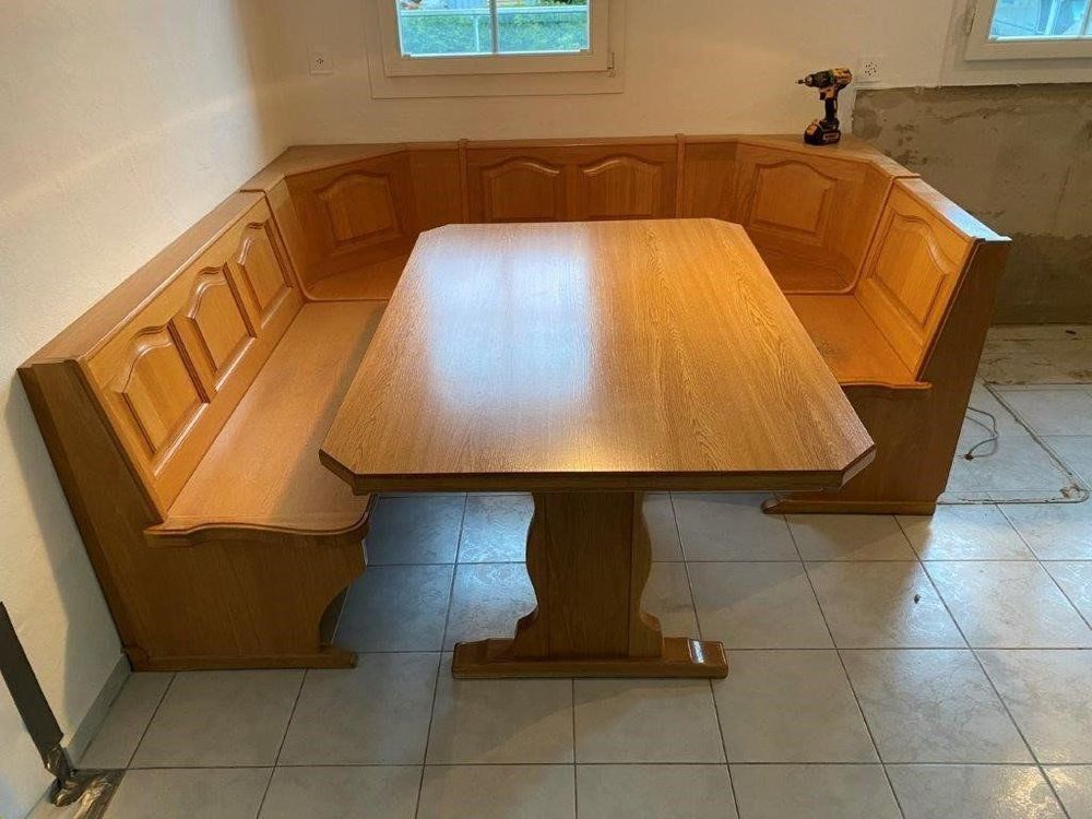 Eckbank mit Tisch in Eiche | Kaufen auf Ricardo