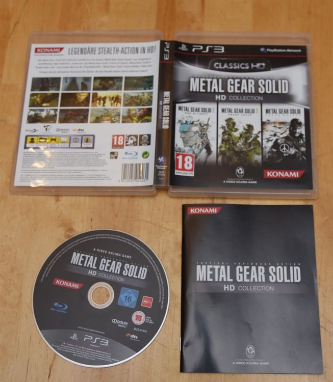 Jeu PS Vita Metal Gear Solid HD Collection - Version PAL FR Complète Avec Boîte - État Quasi Neuf