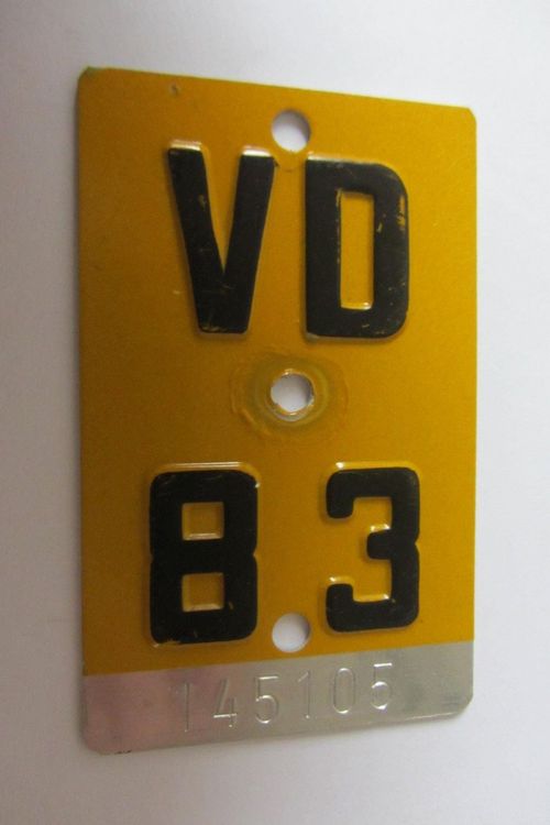 PLAQUE VD 1983 Kaufen auf Ricardo
