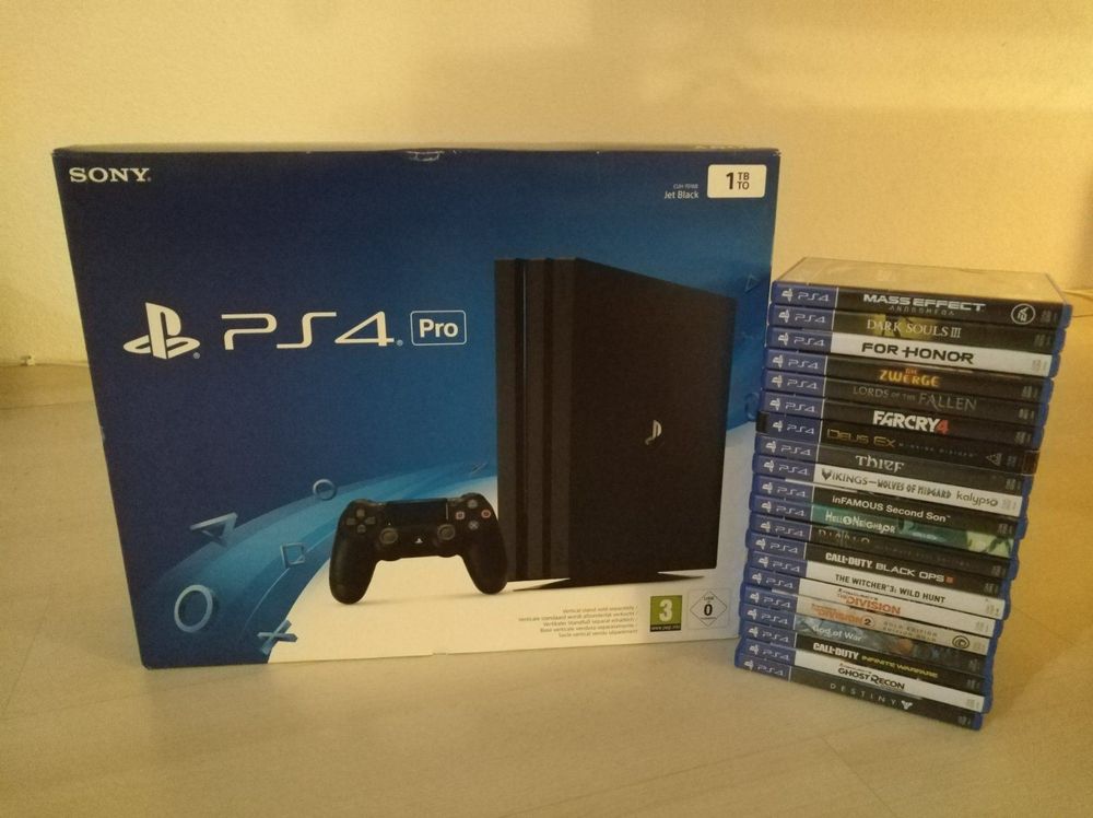 PlayStation 4 Pro mit 20 Games Kaufen auf Ricardo