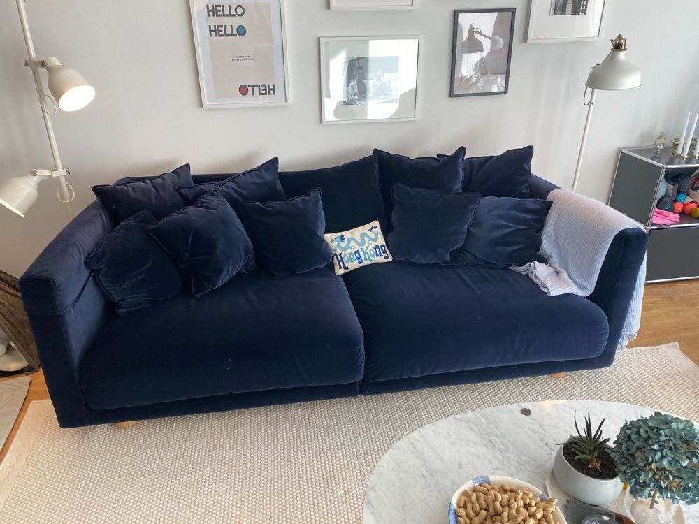 Ikea 2017 Stockholm 3-sitzer sofa blau | Kaufen auf Ricardo