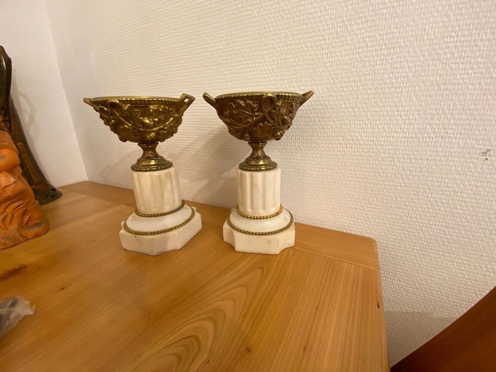 Bronze-Behälter mit Marmor | Kaufen auf Ricardo