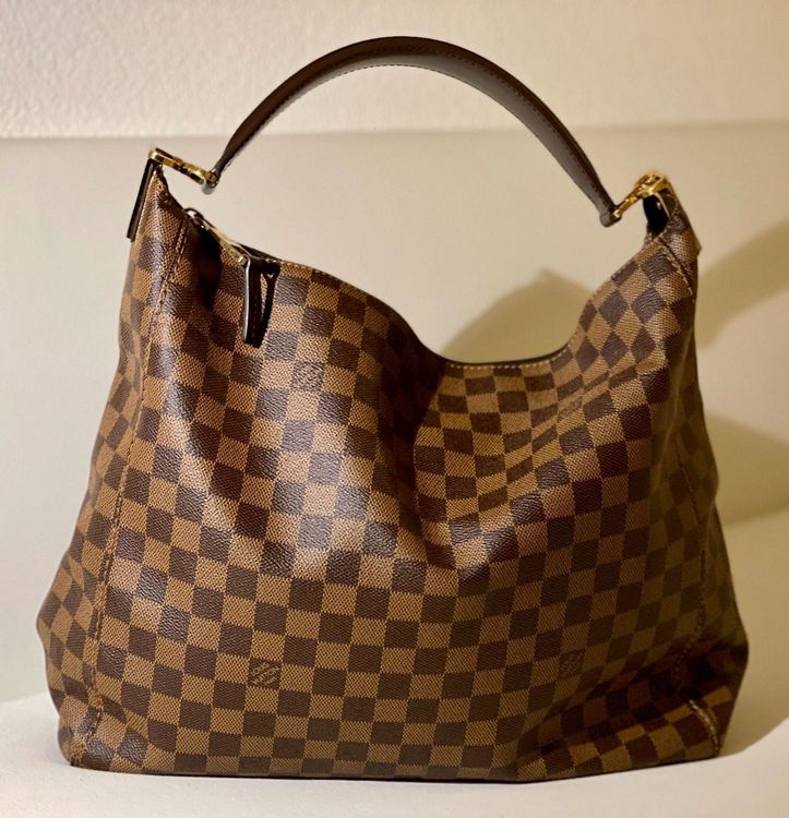 used Louis Vuitton Damier Ebene Portobello GM Handbags