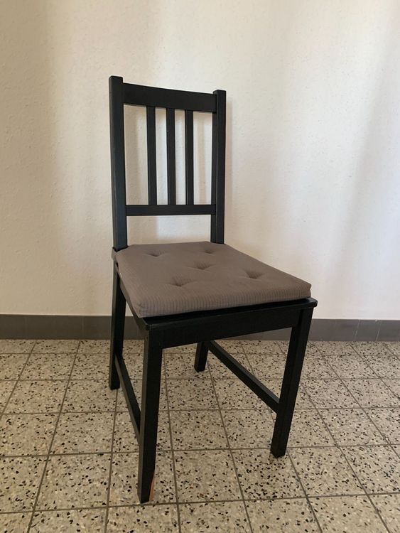 35+ Stuhl Ikea Holz, 6 ikea stühle mit dunkelblauem baumwollbezug