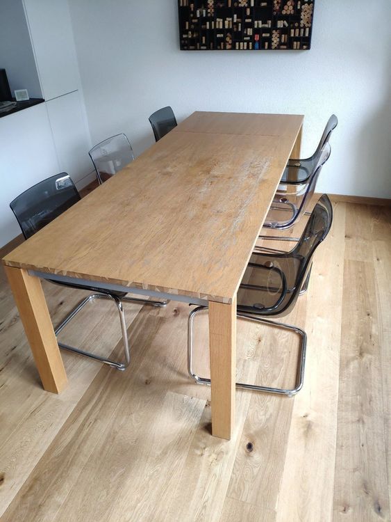 Esstisch Eiche ,ausziehbar,mit 6 Stühlen | Kaufen auf Ricardo