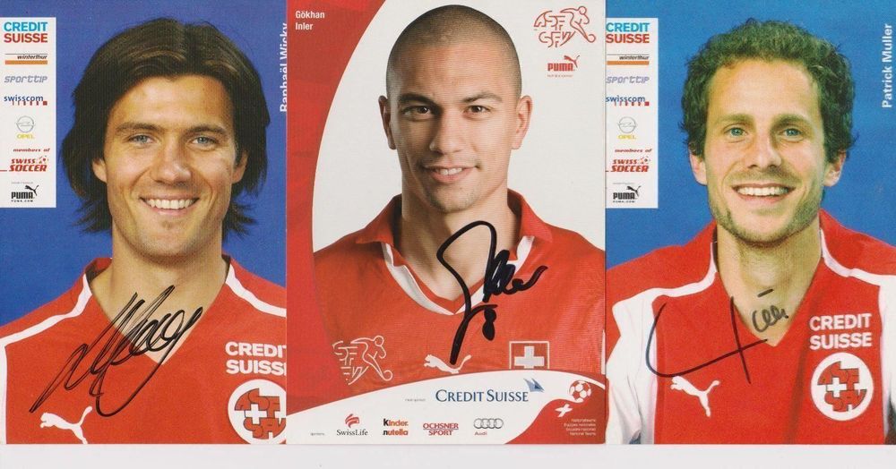 Ottmar Hitzfeld Autogrammkarte Schweiz Nationalmannschaft Original Signiert 