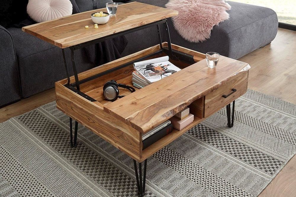 Couchtisch MUSTIQUE Akazie massiv 110 cm | Kaufen auf Ricardo