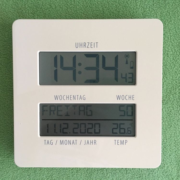 Digitale Funk Uhr Mit Temperatur Anzeige Kaufen Auf Ricardo