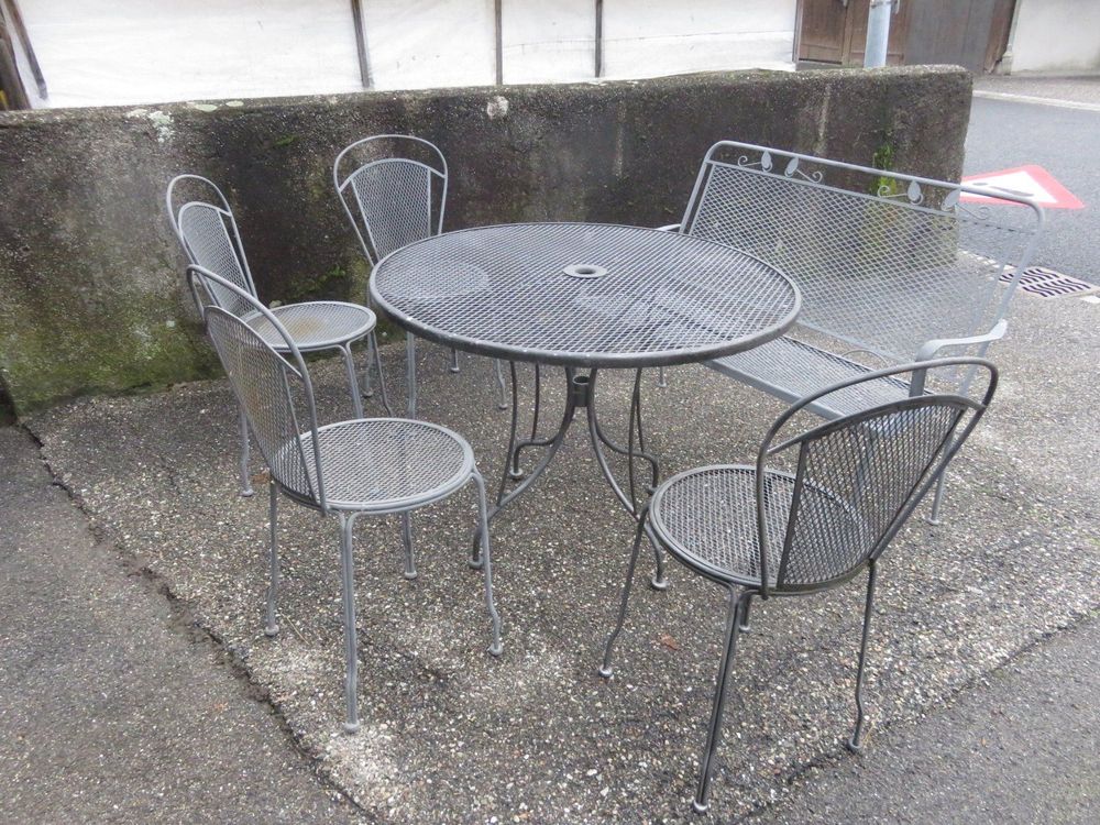 6 TEILIGES GARTENMÖBELSET ( METALL ) | Kaufen auf Ricardo