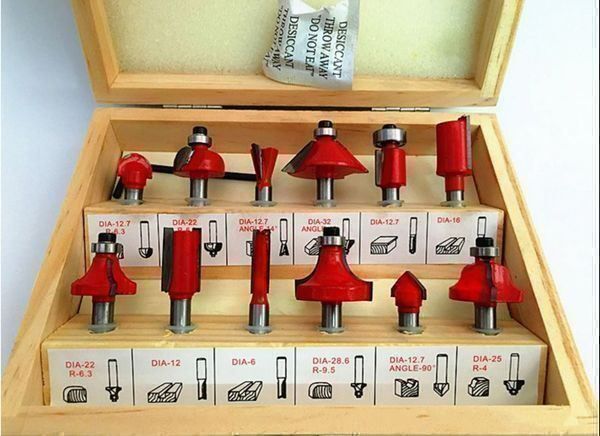 MAYLINEE 43-teiliges Fräser Set - Wolframkarbid Fräser Für Holz Mit 1/2 Zoll Schaft