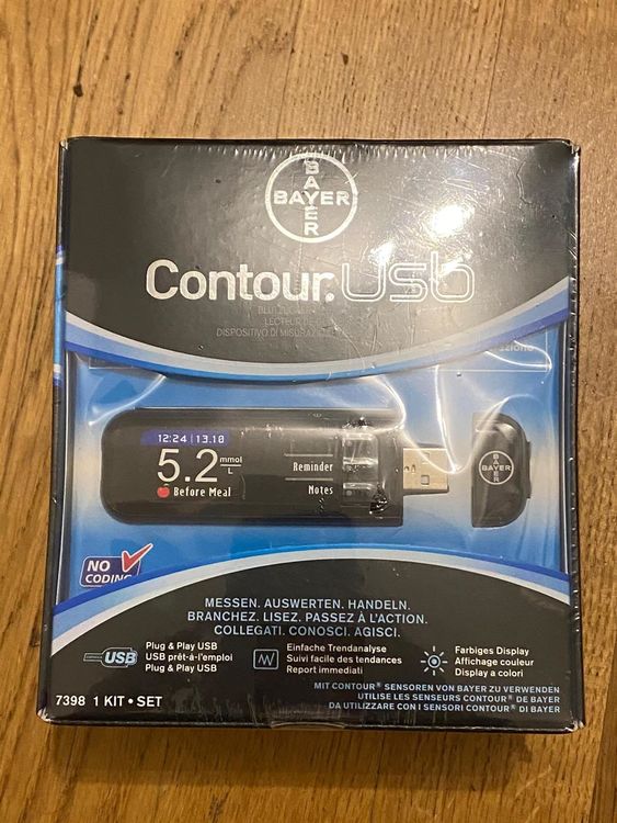 Lecteur de  glyc mie USB Bayer  Contour  Acheter sur Ricardo