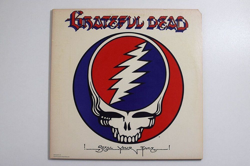 Cappello Trucker Grateful Dead Teschio Con Fulmine Steal Your Face Nero Retrò