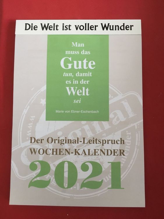 Leitspruch Kalender 2021  Kaufen auf Ricardo