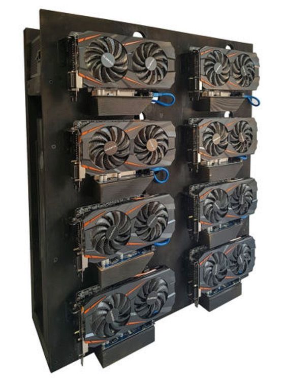 cryptocoin open air mining frame