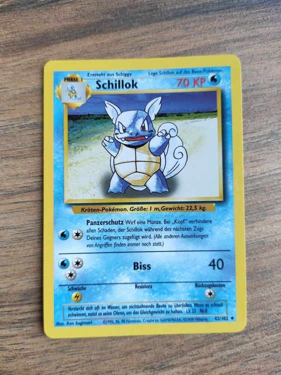 Pokemon Karte Schillok (42/102) PERFEKT! | Kaufen auf Ricardo