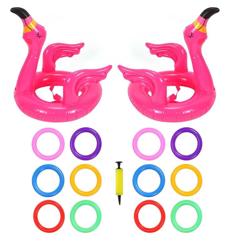 Flamingo Wurfspiel Hut mit Bunte Ringe Kaufen auf Ricardo