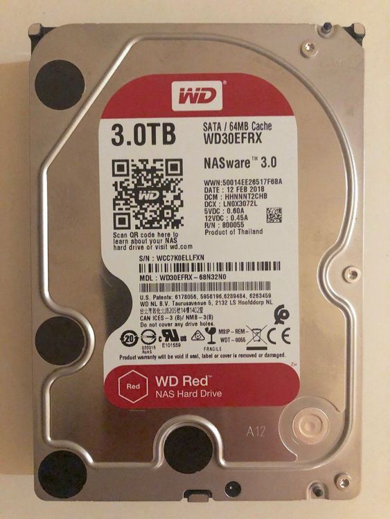 Disque Dur Western Digital WD30EFPX 3 To Red Plus – Pour NAS, 24/7, 8 Baies - 6