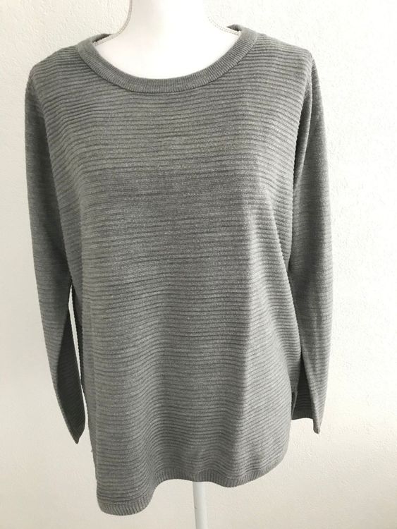 pullover grau lang