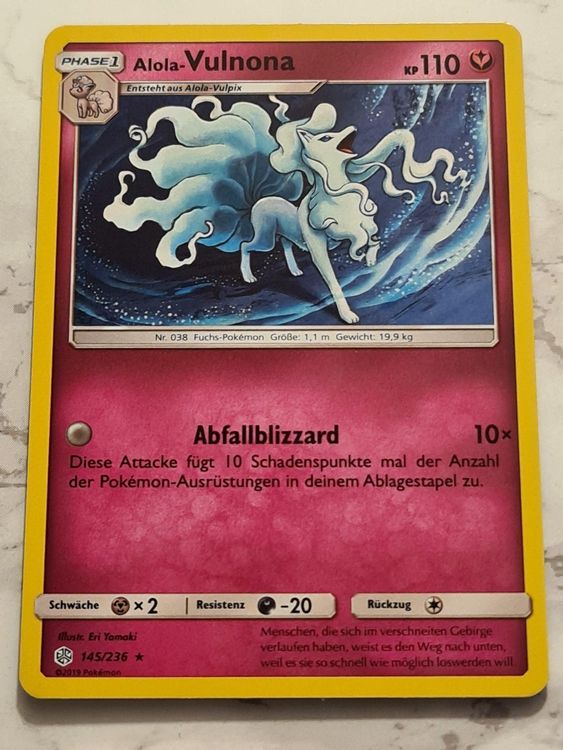 Alola-Vulnona Rare Holo Deutsch | Kaufen auf Ricardo Alola-Vulnona Rare Holo Deutsch | Kaufen auf Ricardo