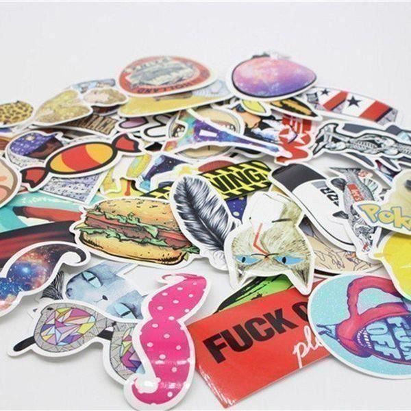 100 STICKER - AUFKLEBER - WASSERFEST | Kaufen auf Ricardo