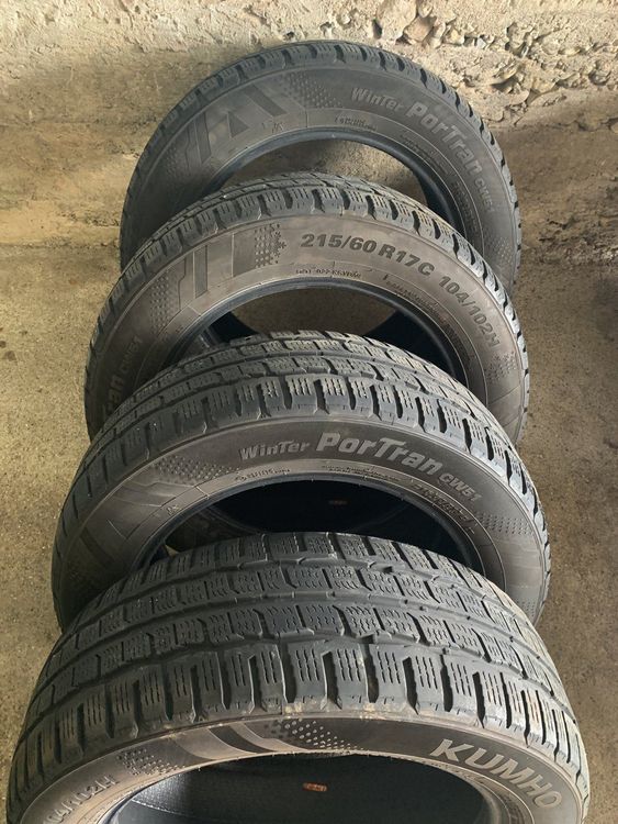 4 Winterpneus Kumho 215/60 R17C | Kaufen auf Ricardo