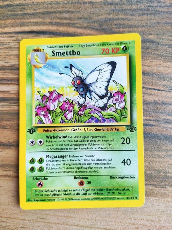 Pokemon Karte Smettbo (33/64) 1. Edition | Kaufen auf Ricardo