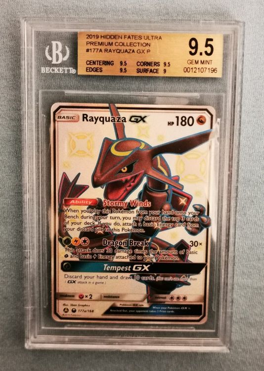 Gold Shiny Rayquaza GX 177 GEM MINT 9.5 | Acheter sur Ricardo