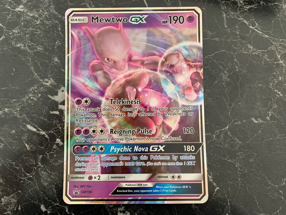 Mega Carte Pokemon Mewtwo Gx Acheter Sur Ricardo