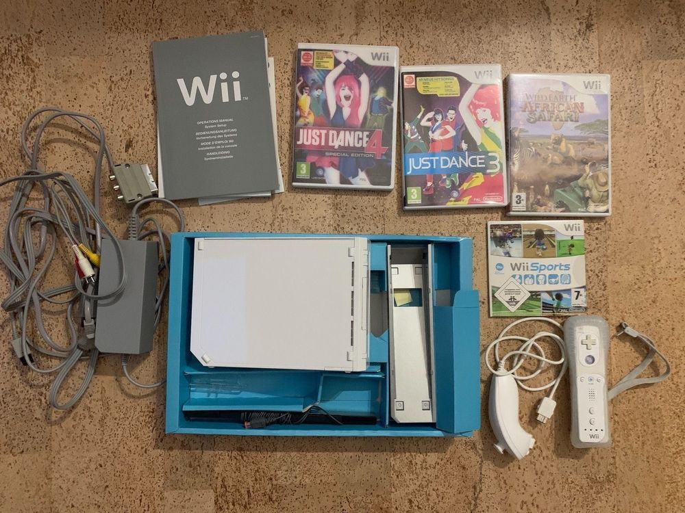 Nintendo Wii mit 4 Spielen Kaufen auf Ricardo