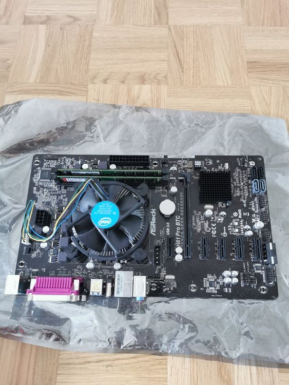 Asrock h81 pro btc установка