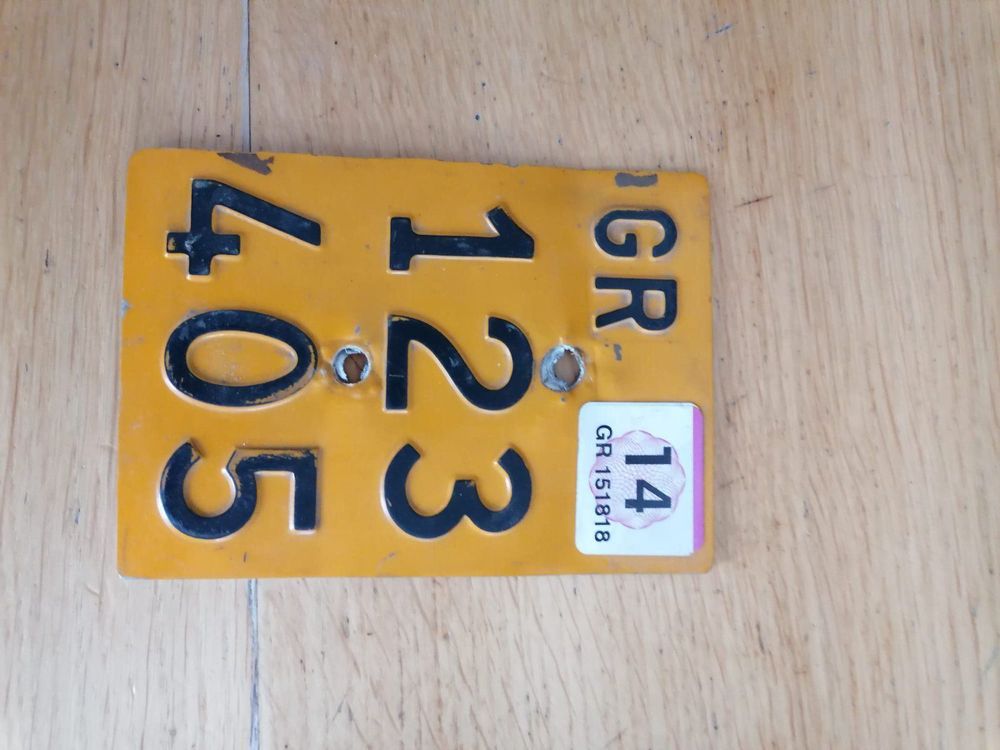  Mofa Töffli Kennzeichen 