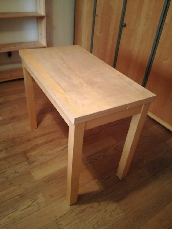 Kleiner Ikea Tisch Birke ausziehbar | Acheter sur Ricardo