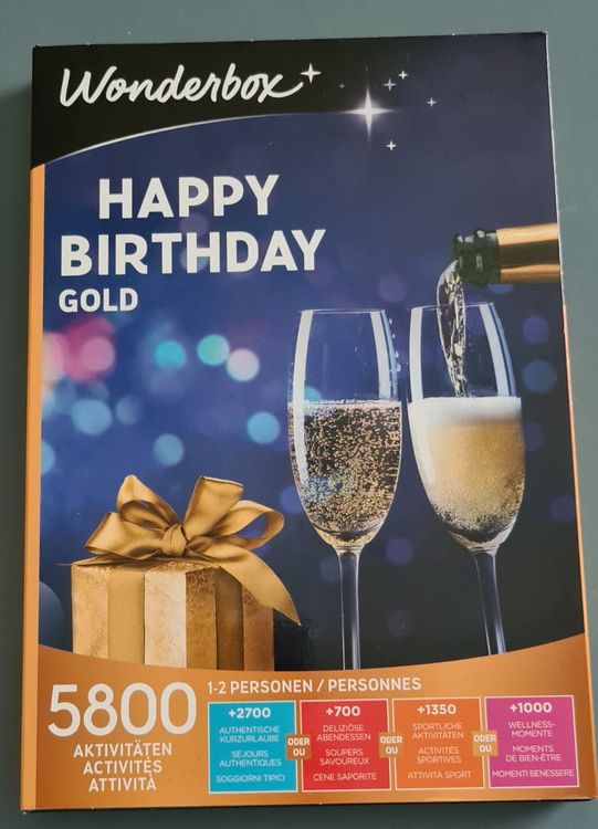 Geschenkbox Happy Birthday GOLD Kaufen auf Ricardo