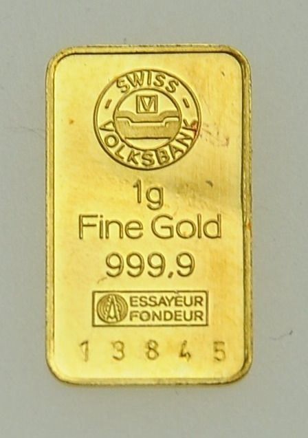 1 Gramm Goldbarren Schweiz. Volksbank | Kaufen auf Ricardo