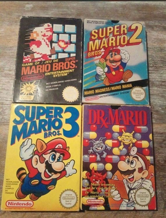 Lot Mario Bros 1 2 3 Dr Mario Boîte Nes Kaufen Auf Ricardo