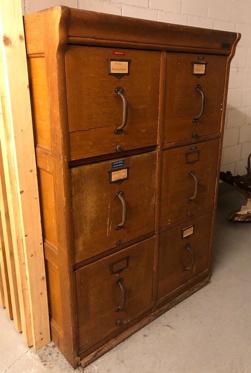 Antiker Aktenschrank, Holz | Kaufen auf Ricardo