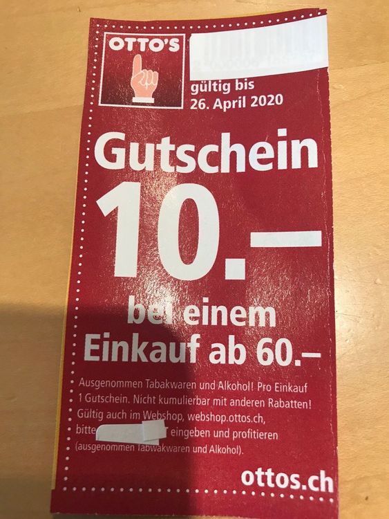 Ottos Gutscheine (Foto Symbolbild) Kaufen auf Ricardo