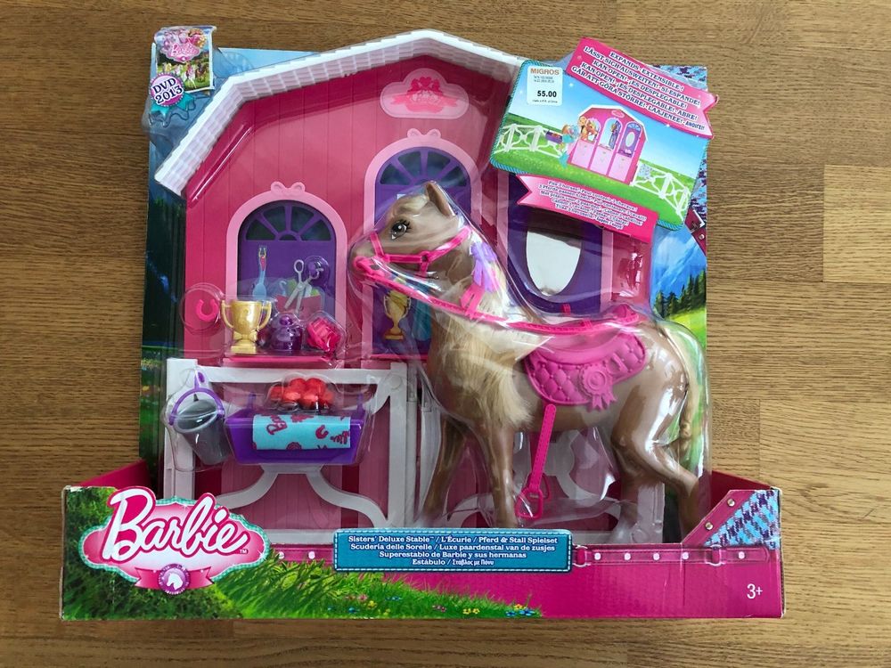 Barbie Pferd Und Stall Spielset