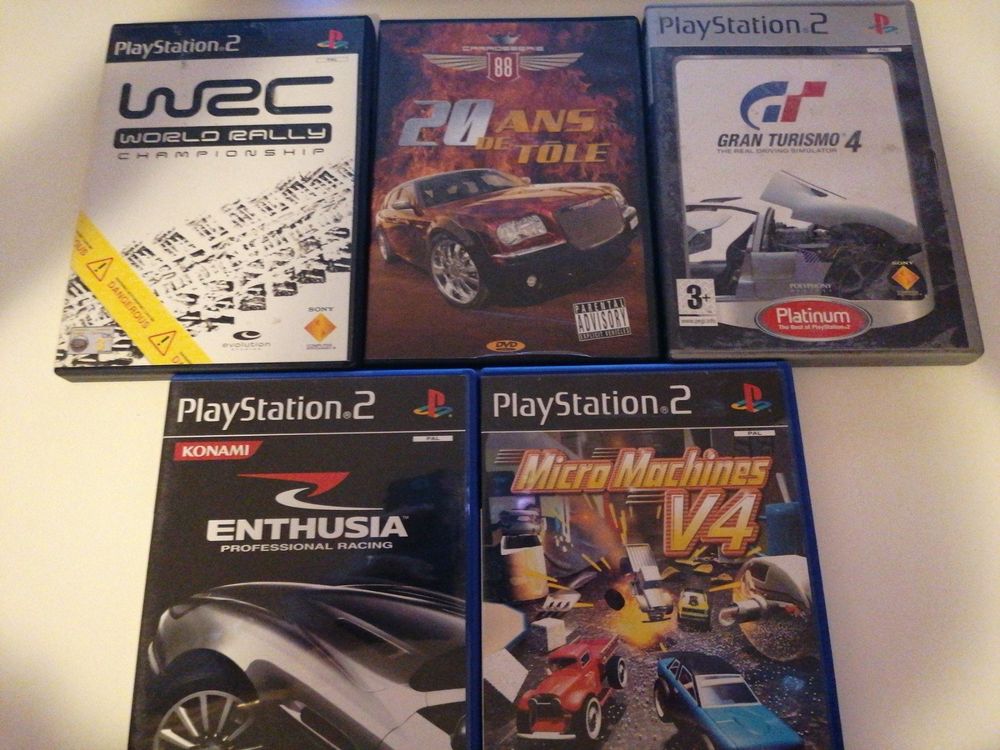 Lot De 4 Jeux PS2 - Occasion - Bon état Général