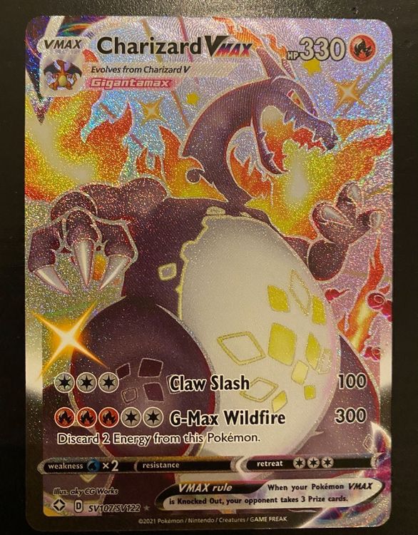 Pokemon Charizard Vmax Shining Fates En Acheter Sur Ricardo