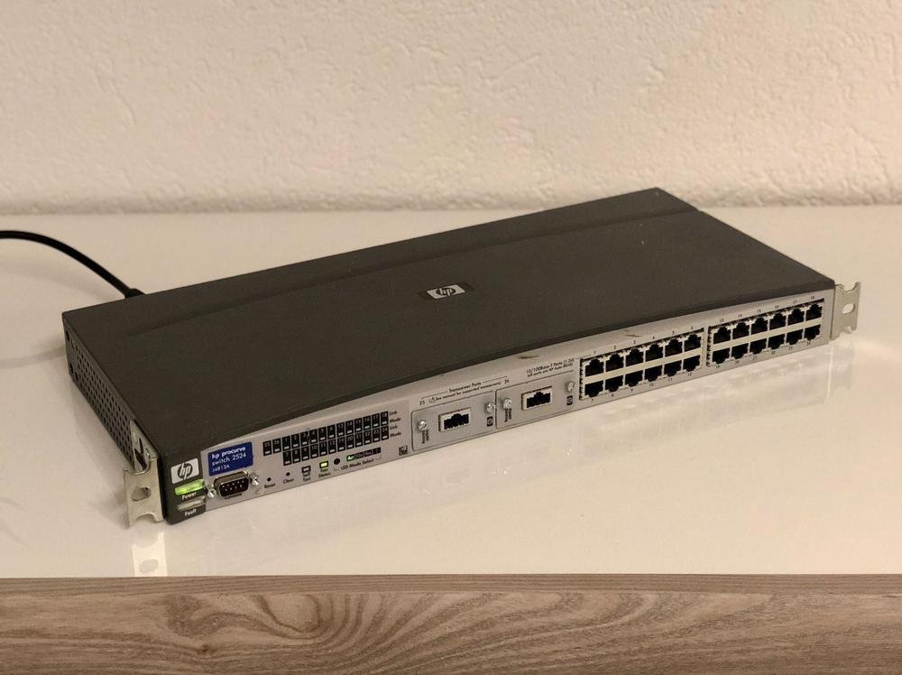 Hp procurve switch 2524 j4813a настройка